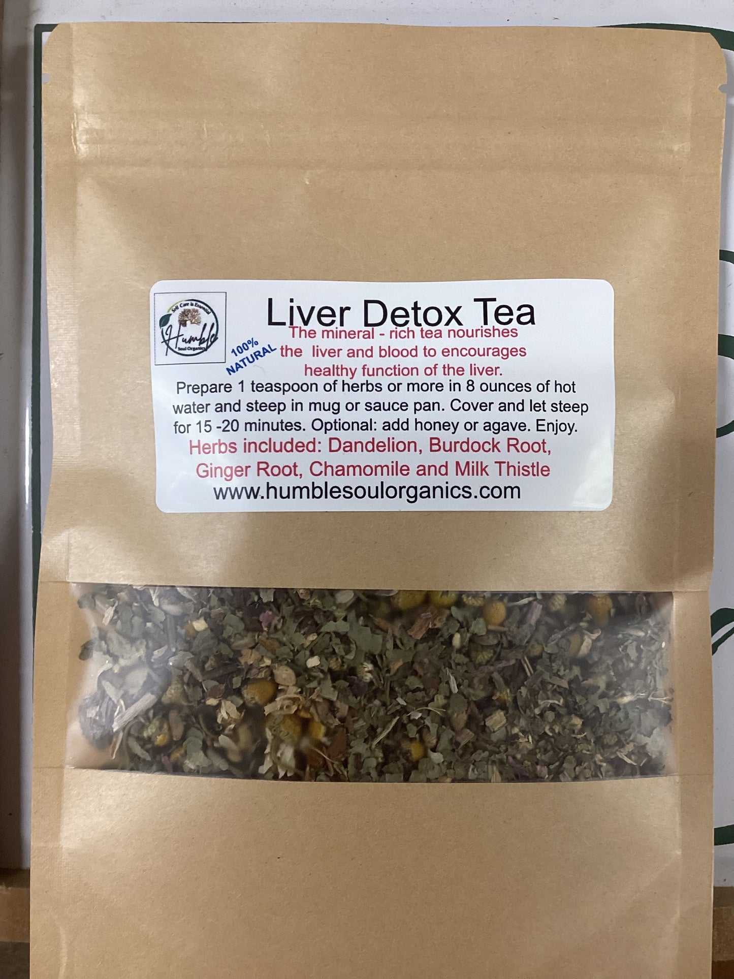 LIVER DETOX LOOSE TEA      Included with Tea Infuser. Enjoy a cup daily. Makes 20 cups.